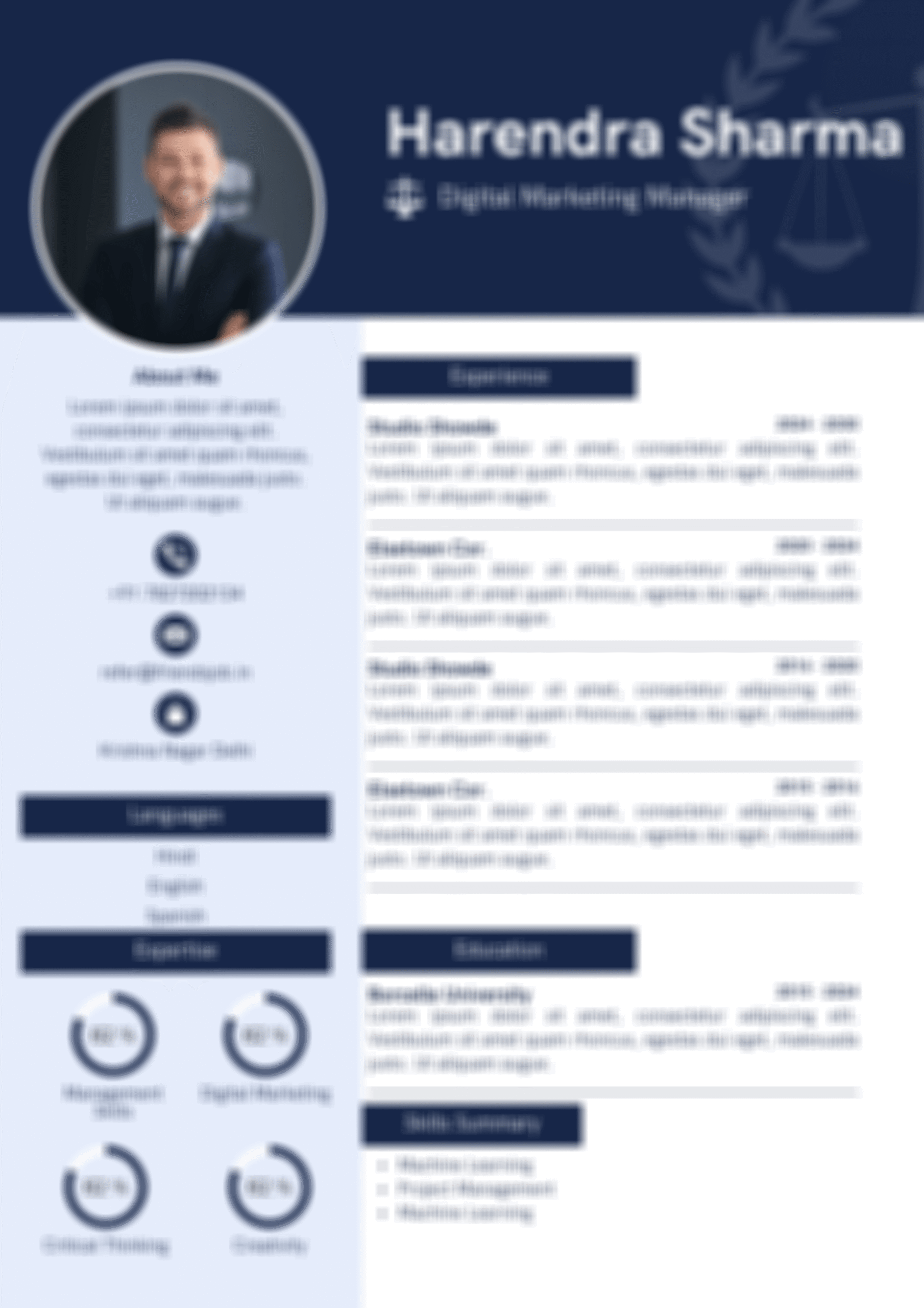 Friednsjob Pro Minimalist Resume