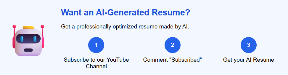AI Resume Banner